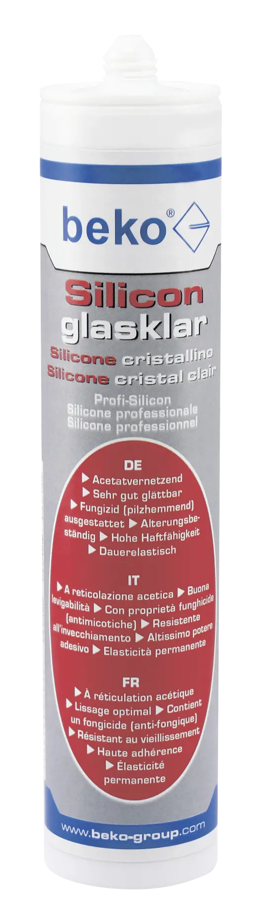 Silicon glasklar - transparent 310 ml