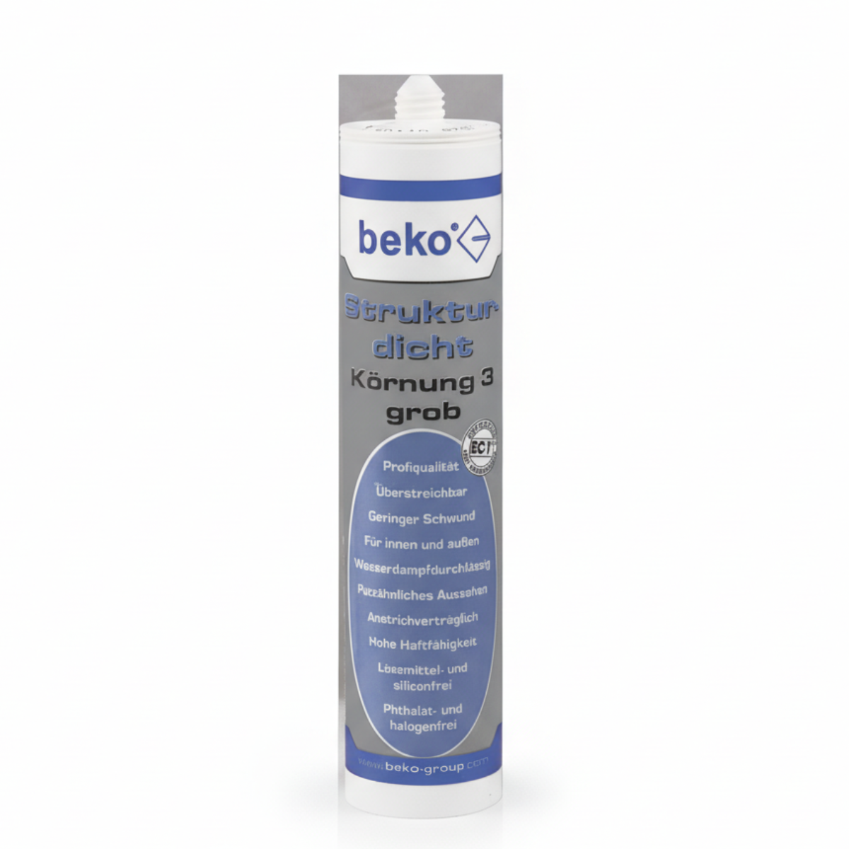 Beko Strukturdicht Weiß strukturiert Körnung 3 grob 310 ml Kartusche