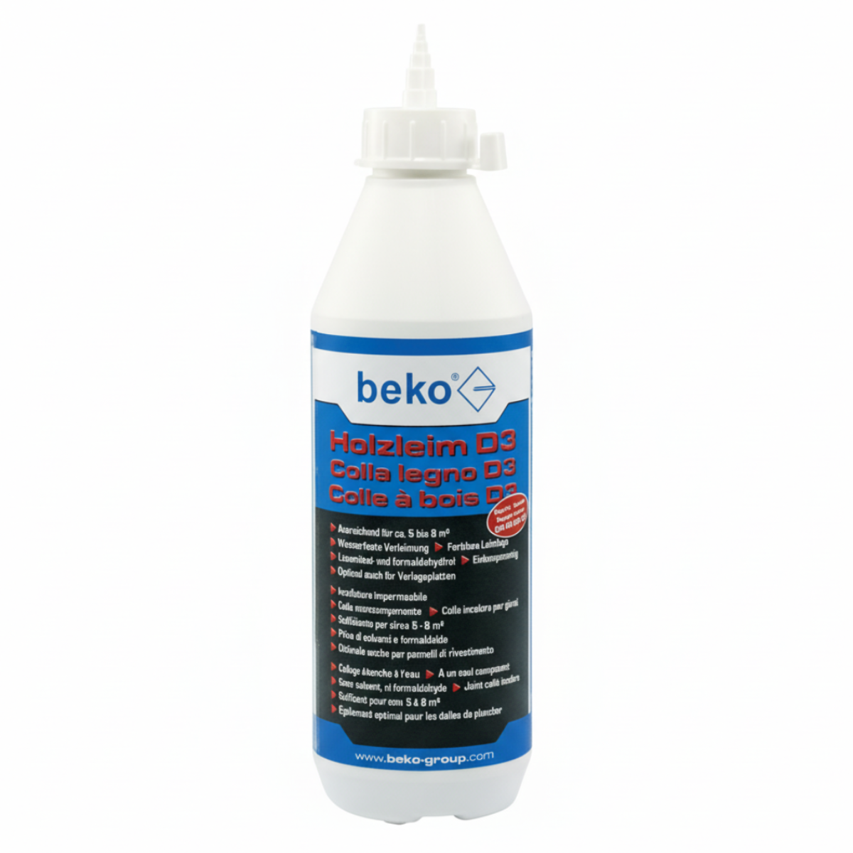 Beko Holzleim D3 Weißleim 500 g Flasche