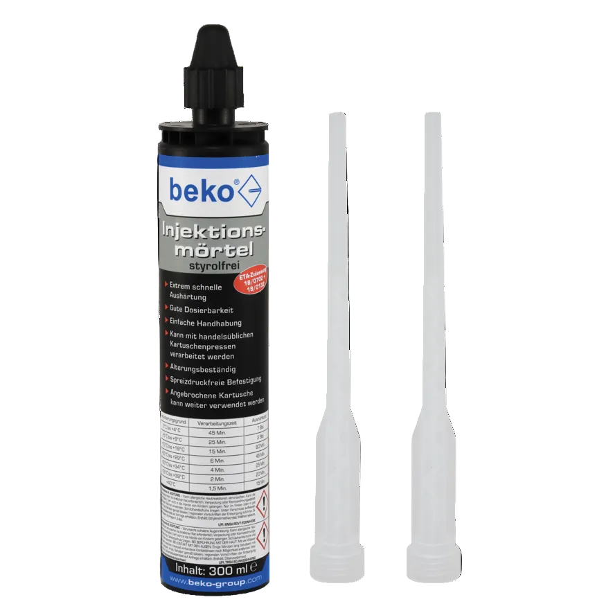 beko Injektionsmörtel 280 ml inkl. 2 Zwangsmischer