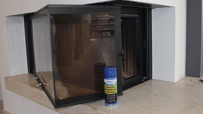 TecLine Kaminscheibenreiniger SET AKTION 2 x 400 ml + Mikrofasertuch