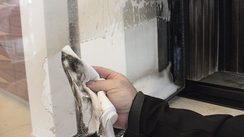 TecLine Kaminscheibenreiniger SET AKTION 2 x 400 ml + Mikrofasertuch