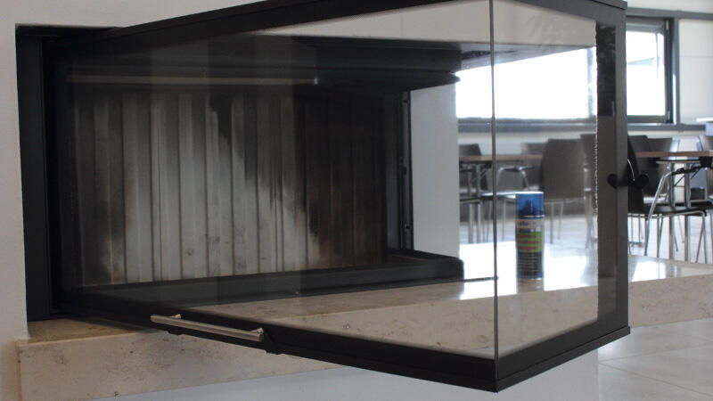 TecLine Kaminscheibenreiniger SET AKTION 2 x 400 ml + Mikrofasertuch