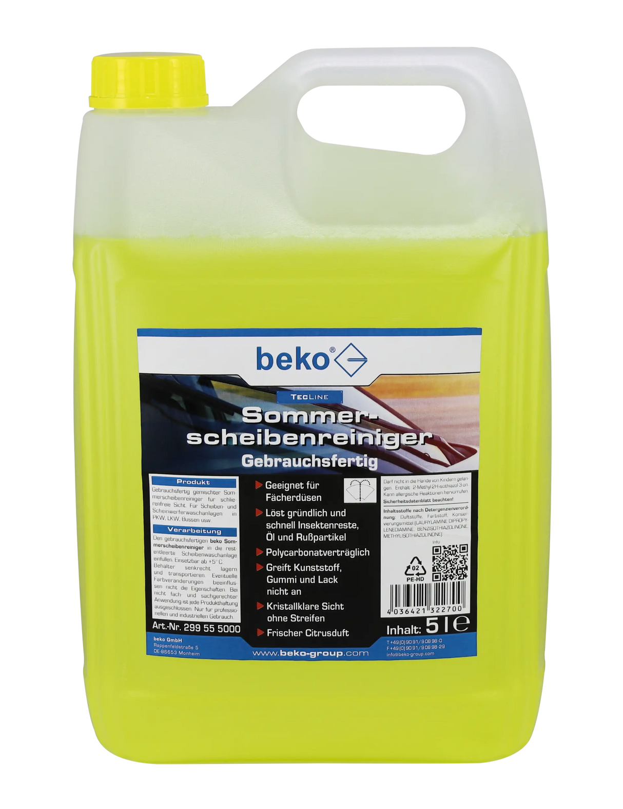 TecLine Sommerscheibenreiniger 5 ltr.