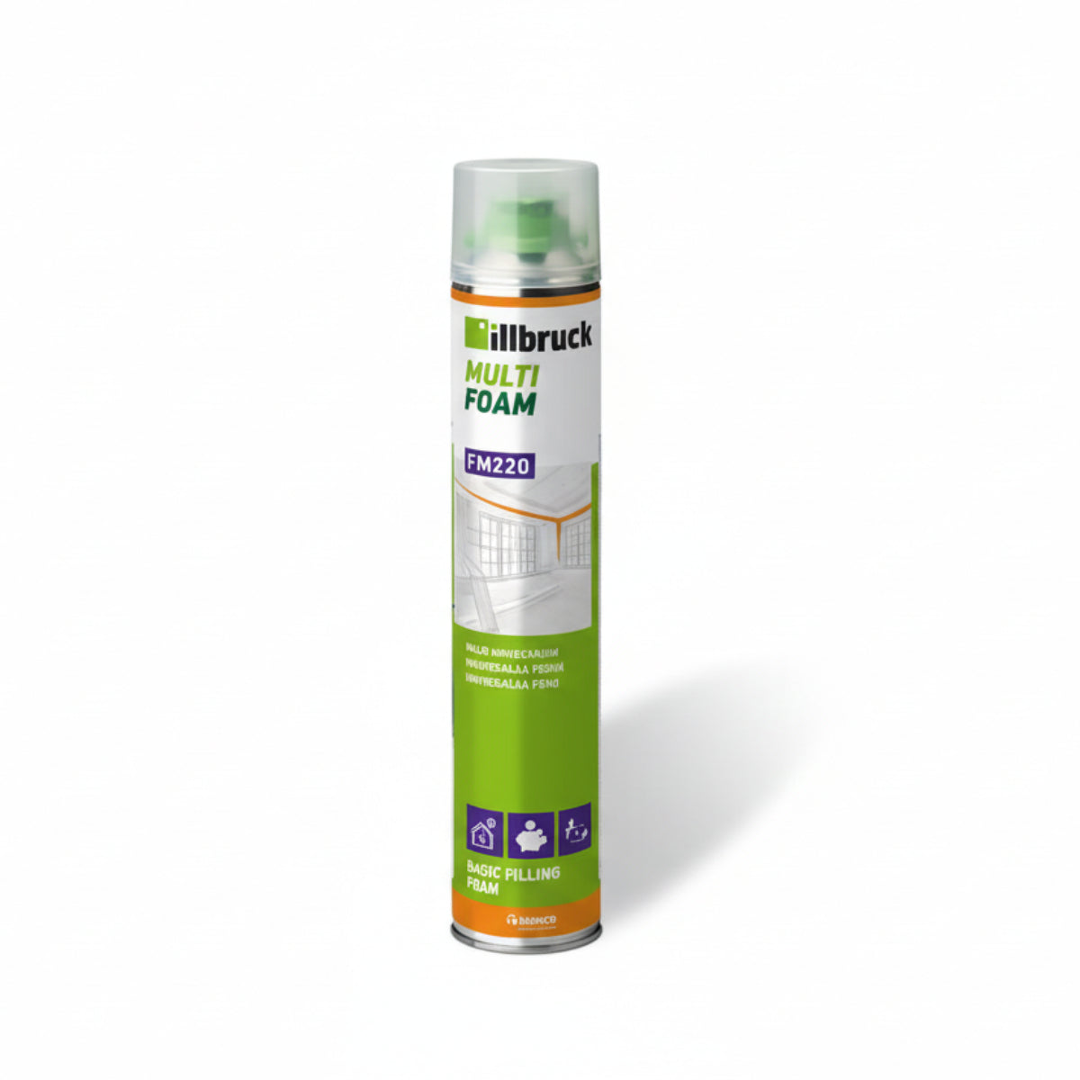 illbruck FM220 Multi Bauschaum – 1K PU-Schaum 750ml für Anschlussfugen, Dämmung und Isolierung