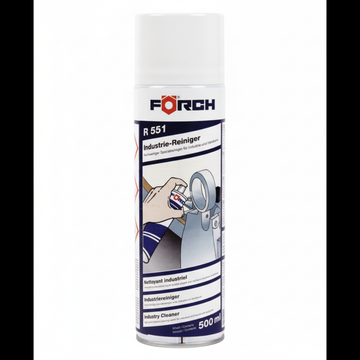 Förch R551 Industrie‑Reiniger 500ml Aerosol – Spezial‑Blanketten‑ und Klebstoffentferner