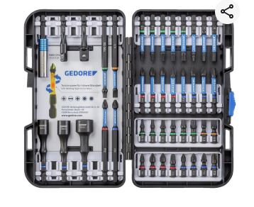 Bitset GEDORE 42-teilig, Schlitz, Kreuz, Torx, Steckschlüssel