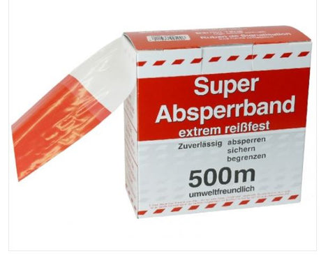 ABSPERRBAND PREMIUM ROT WEISS 500 M