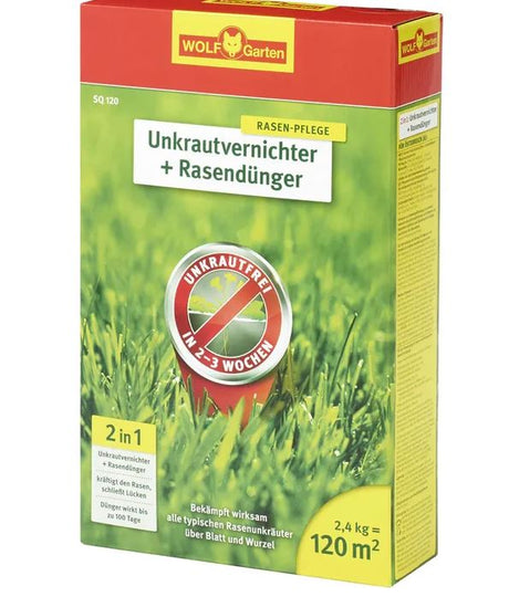 Wolf 2-in-1 Rasendünger m. UV 2,4 kg