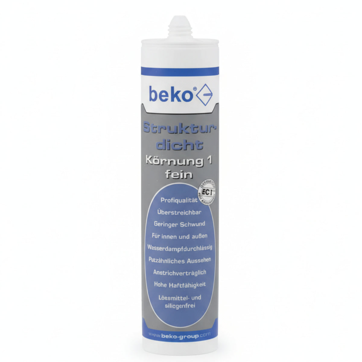 Beko Strukturdicht Weiß strukturiert Körnung 1 fein 310 ml Kartusche