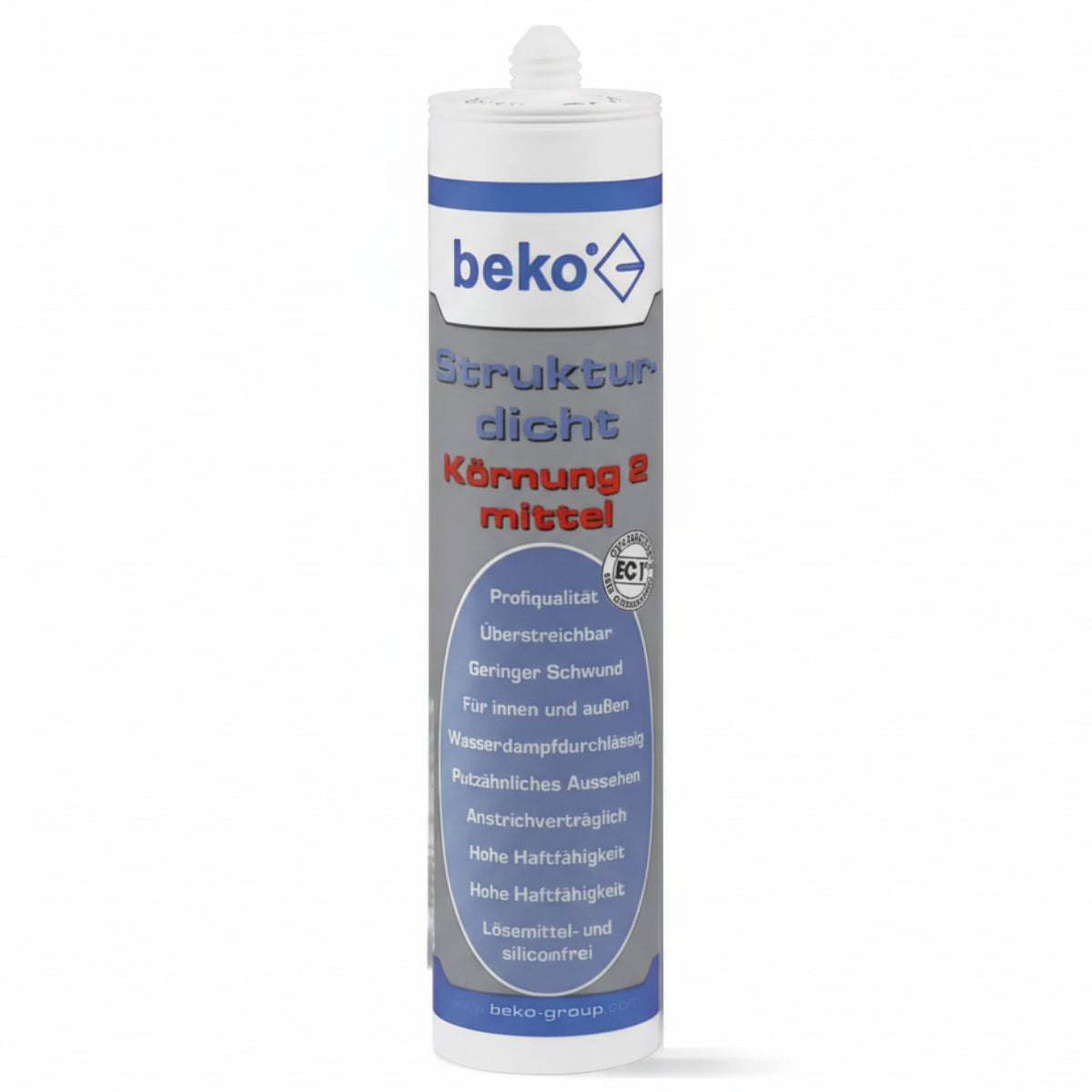 Beko Strukturdicht Weiß strukturiert Körnung 2 mittel 310 ml Kartusche