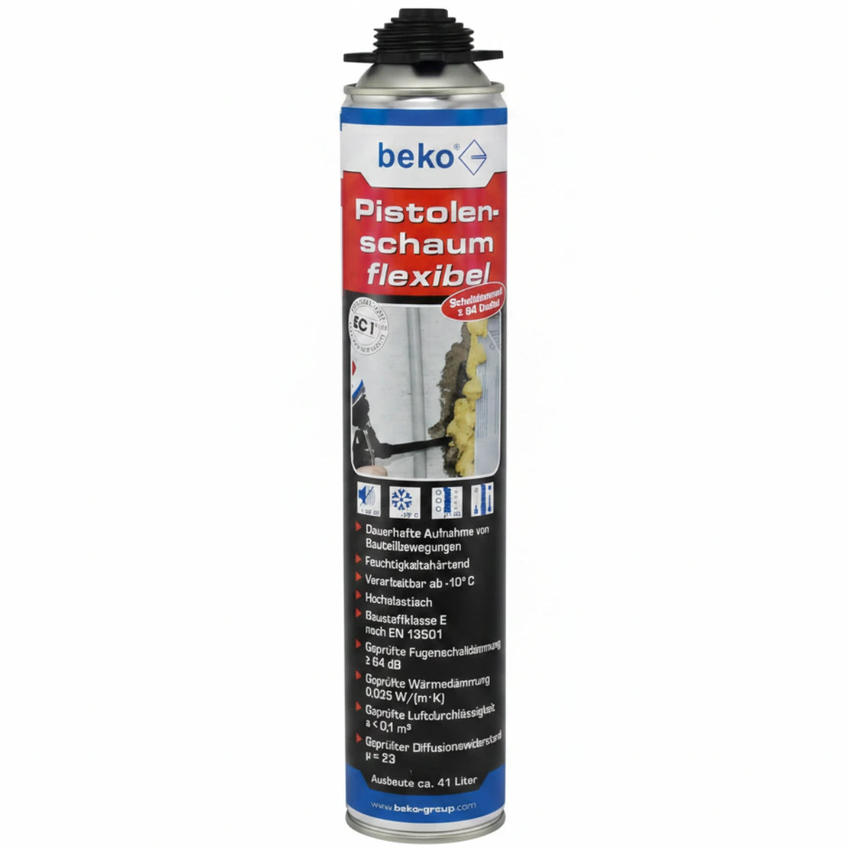 beko Pistolenschaum flexibel 750 ml hochelastischer 1K PU-Schaum