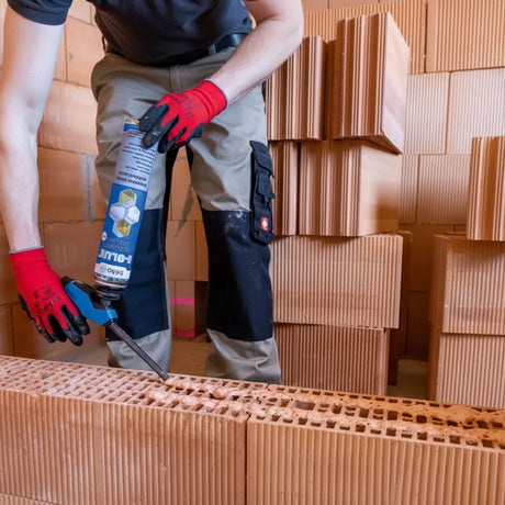 beko E-GLUE® Konstruktionsklebeschaum 810 ml – PU-Klebeschaum für Planziegel und Baustoffverklebungen