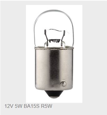 Glühlampe 12V 5W BA15S R5W