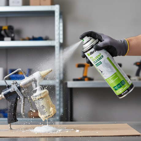 illbruck AA290 Pistolenreiniger – 500 ml Spezialreiniger für PU-Schaumpistolen und Adapter