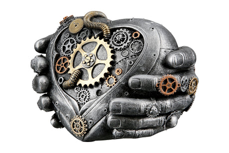 Dekoobjekt Herz „Steampunk Herz in Händen“