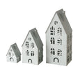 Laterne Dover hellgrau 3-teiliges Set