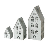 Laterne Dover hellgrau 3-teiliges Set