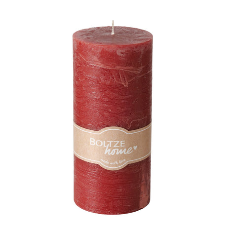 Stumpenkerze Casual Rot 15 cm hoch