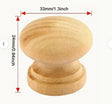 Schrankknopf Holz 3,3 cm Ø