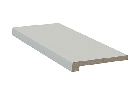 Kunststofffensterbänke Werzalit "exclusiv" - Dekorkollektion Uni glatt,seidenmatt hellgrau 018