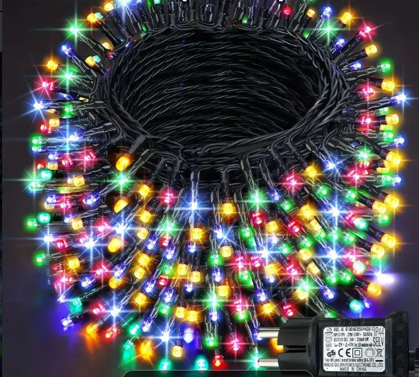 LED Lichterkette Außen 300 LEDs bunt 32 m 12 Modi