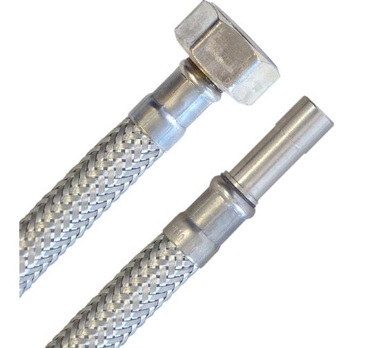 Flexschlauch 1/2"ÜM x 10mm Rohr (DN8) f. Trinkwasser 100 cm