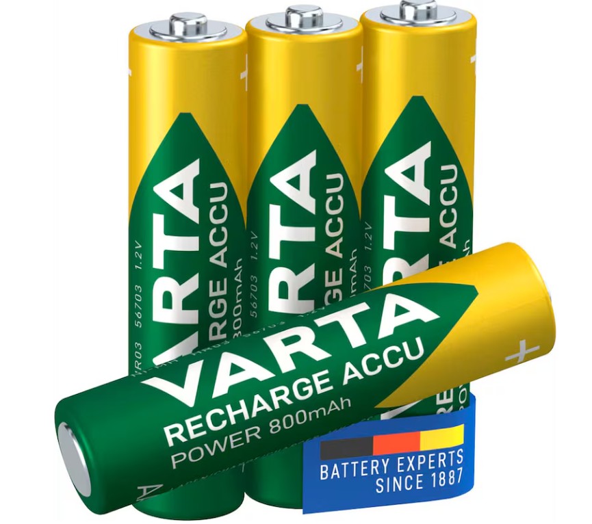 VARTA 4 Mikro-Akkus 800mAh