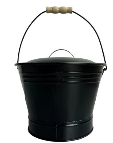 Ascheeimer Eisen m. Deckel 12 ltr.