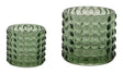 Kerzenhalter Piana 2er-Set (klein + groß) Moosgrün