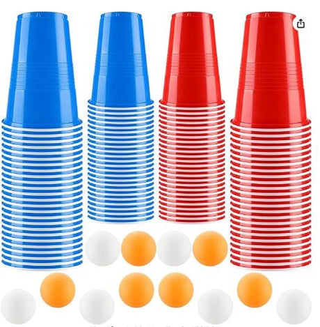Bier-Pong Becherset (50 Becher - 12 Bälle)