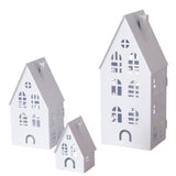 Laterne Dover Weiß 3-teiliges Set