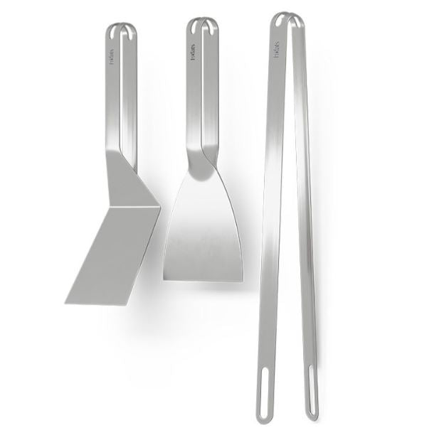 höfats BBQ-Tool-Set (3-tlg.) Grillzange + Spachtel + Wender