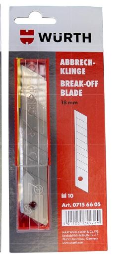 Würth Abbrechklingen 18 mm 10St./Pack.