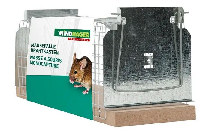 Windhager Mausefalle Drahtkasten, Lebendfalle
