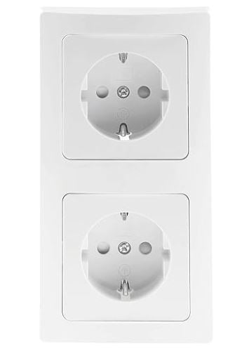 2-fach Steckdose Unterputz