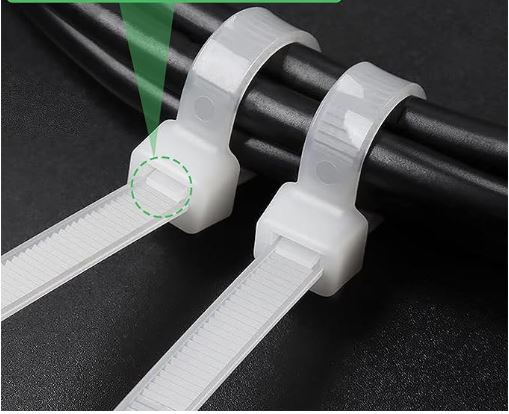 Kabelbinder weiß 65 cm lang lose