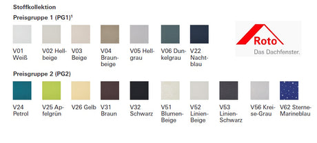 Roto Verdunkelungsrollo ZRV M Farbe V01 Weiß