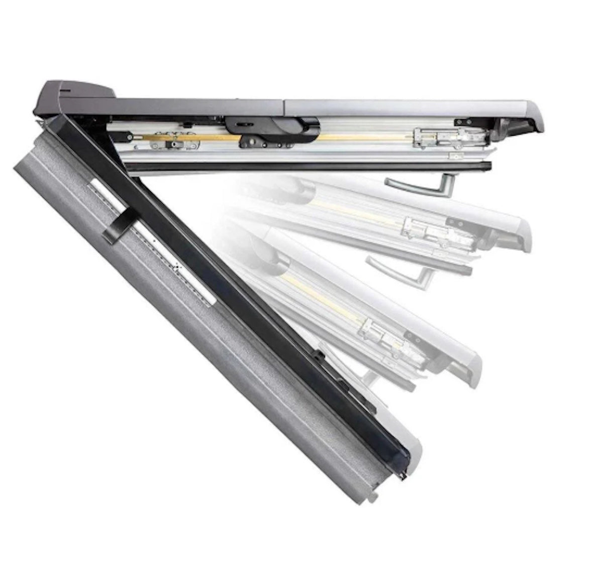 Roto Designo R8 Klapp-Schwingfenster Kunststoff Weiß