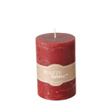Stumpenkerze Casual Rot 10 cm hoch