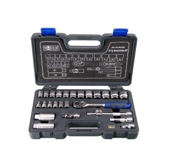 STECKSCHLÜSSEL-SATZ 3/4" 36-tlg.