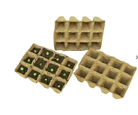 Anzuchttopf-Set 3-tlg. 16 x 12 cm, Natur