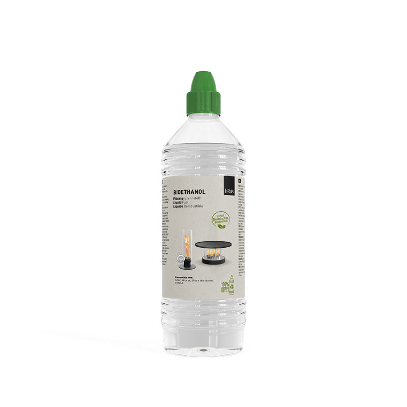 höfats Bioethanol Flüssig-Brennstoff 1 Liter Flasche – Produktansicht