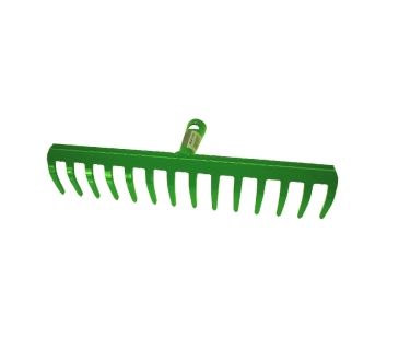 Gartenrechen 35 cm breit, 14 Zinken,  ohne Stiel