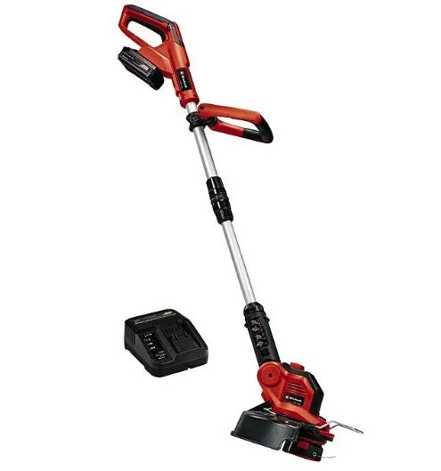 Akku-Rasentrimmer 18V, m. Akku, Ladegerät u. Fadenspule 5 m