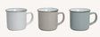 Becher Keramik Weiß/Grau/Braun 300 ml