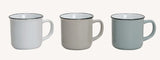 Becher Keramik Weiß/Grau/Braun 300 ml