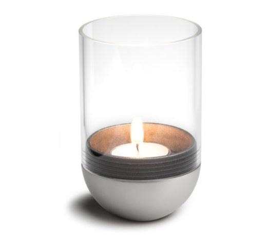 höfats GRAVITY CANDLE Windlicht silber