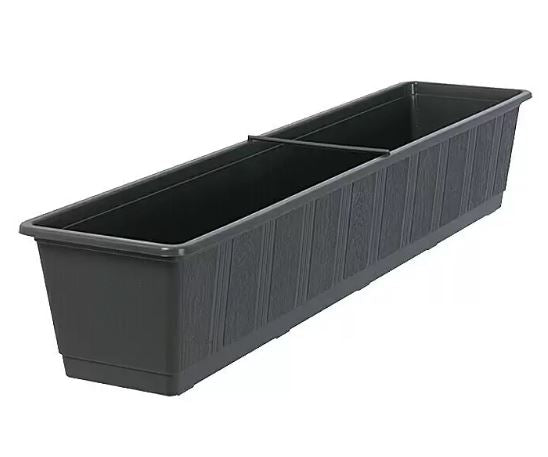 Balkonkasten 80 cm, Antharzit KST
