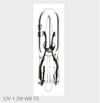 Glühlampe 12V 1.2W WB T5
